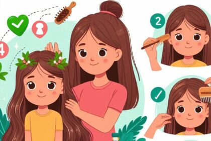 Teaching your child healthy hair care habits